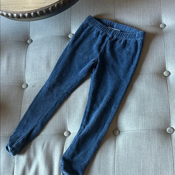 Serendipity Girls Blue 100% Organic Cotton Ribbed Pants Size 4 Y - Picture 3 of 6